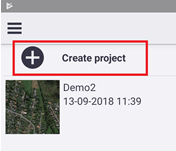 Trimble Catalyst Opret projekt